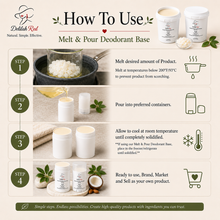 Load image into Gallery viewer, Natural Deodorant Base – Bulk Melt & Pour How to Use