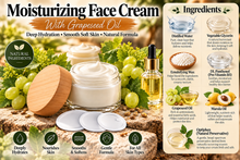 Load image into Gallery viewer, Moisturizing Face Cream with Grapeseed Oil