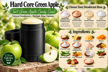 Load image into Gallery viewer, Natural Deodorant - Hard Core Green Apple