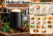 Load image into Gallery viewer, Natural Deodorant -Medieval Cologne