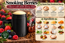 Load image into Gallery viewer, Natural Deodorant - Smoking Berries