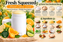 Load image into Gallery viewer, Natural Deodorant - Fresh Squeezed
