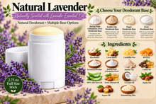 Load image into Gallery viewer, Natural Deodorant - Natural Lavender
